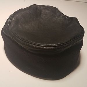 Cute leather and fleece hat by Wilson's Leather
